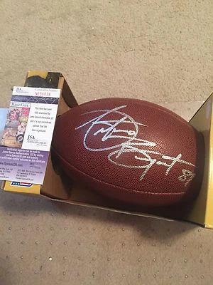 FÚTBOL AMERICANO WILSON FIRMADO POR ANTONIO BRYANT TAMAÑO COMPLETO JSA BUCS VAQUEROS Foto 1 de 4