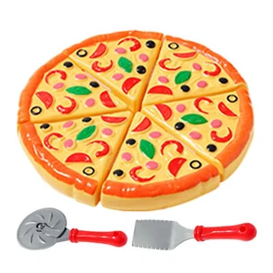 Pizza Playset with Cutter & Shovel Pretend Cooking Pizza Toy for Toddlers Kids - Picture 1 of 6