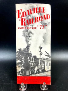 1971 Edaville Railroad Brochure Family Fun for 71 ~ Carver Plymouth Mass Trains - Picture 1 of 4