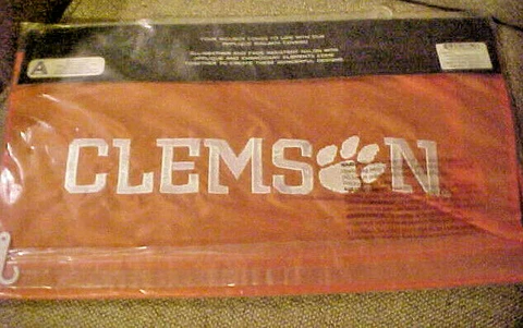 Clemson Tigers University Magnetic Orange Appliqued Mailbox Cover New Cover