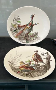 PAIR OF VINTAGE JOHNSON BROTHERS GAME BIRDS PLATES - Picture 1 of 13