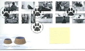 GB - FIRST DAY COVER - FDC - COMMEMS -2001- CATS & DOGS - Pmk Petts Wood - Picture 1 of 1