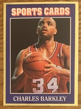 CHARLES BARKLEY, RARE ! 1992 "SPORTS CARDS MAGAZINE" COLLECTOR'S CARD, WOW !