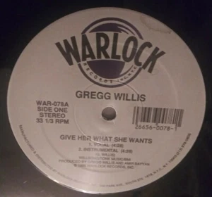 Gregg Willis, Give Her What She Wants 12" SINGLE 1989 VINYL (NM) COVER (EX) - Picture 1 of 3