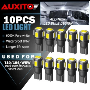 10X T10 Blanco LED Interior Techo Domo Bombilla para RV Cámper Autocaravana Barco - Imagen 1 de 10