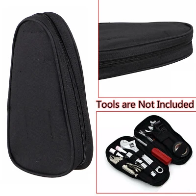 Oval Tool Bag Pouch Side Tool Box For Harley Softail Springer Fat Boy Road Glide - Image 1 of 4