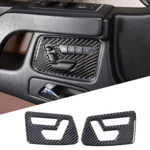 Soft Real Carbon Fiber Seat Adjustment Switch Frame Cover For Benz G-Class 13-18 - Picture 1 of 10