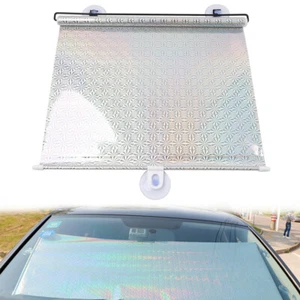SunShade Cover retrattile 45 cm x 125 cm finestra laterale visiera a rullo insegna argento - Foto 1 di 12