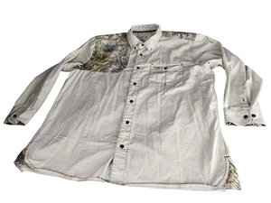 Game Guard Outdoors Button Down Shooting Shirt Men Sz XXL Brown Shoulder Patch - Picture 1 of 10