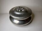 Handcrafted Pewter K & S Trinket box Signed V.A. Jewelry Box Flower