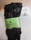 Fownes Genuine Leather Gloves Men's X Large Brown Snap Wrist Closure Poly Lined