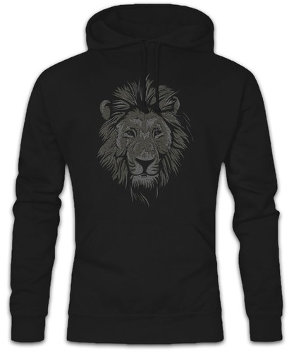 LOEWE Felpa con cappuccio Lion Face maglione con cappuccio vegano vegetariano protezione degli animali leone benessere degli animali