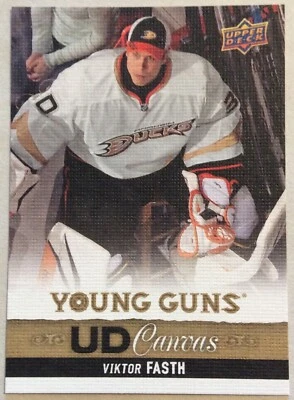 2013-14 VIKTOR FASTH UD SERIES 1 UD CANVAS YOUNG GUNS ROOKIE #C117 DUCKS - Image 1 of 2