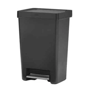 12.4G Premier Series II Step-On Trash Can with Lid Lock and Slow Close - Picture 1 of 8