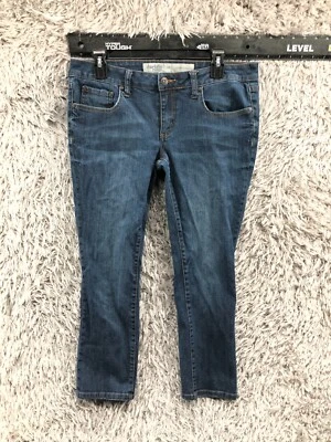 Pantalones de mezclilla Charlotte Russe ajustados enrollables talla 10 para mujer azul lavado medio Foto 1 de 4