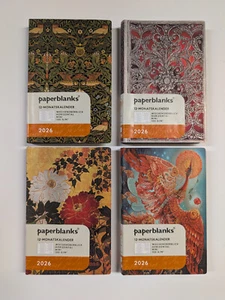 Paperblanks 2026 Kalender 12 Monate MINI Flexi Horizontal - Designs zur Auswahl - Bild 1 von 7