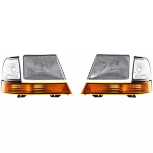 Headlight Kit For 1998-2000 Ford Ranger Left & Right Side with Corner Lights Set - Picture 1 of 12