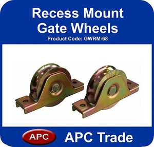 2 Recess Mounted wheels 68mm for sliding gates - Picture 1 of 1