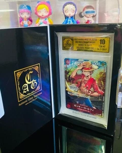 Lámina de promoción exclusiva del campeonato de una pieza Monkey D. Luffy 2022 Bandai (JP) - Imagen 1 de 4