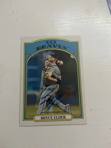 🔥 2021 Topps Heritage Minors Bryce Elder Real One Auto RC #ROA-BE Braves - Picture 1 of 1