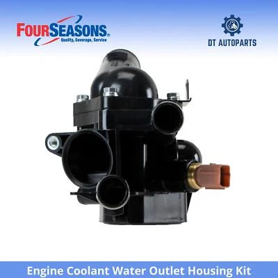 For 2010-2012 Hyundai Santa Fe Engine Coolant Water Outlet Housing Kit 4 Seasons - Image 1 of 4