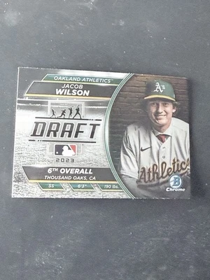 Free Ship Jacob Wilson 2023 Bowman Draft Chrome Bowman Draft Night #BDN-2 - Image 1 of 2