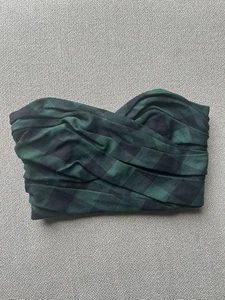 Christian Dior Plaid Tartan Bustier Top Size UK 10 - Picture 1 of 7