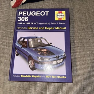 PEUGEOT 306 HAYNES OWNERS MANUAL 1993-99 PETROL & DIESEL - REPAIRS/MOT CHECK VVG - Picture 1 of 5