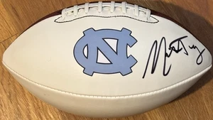 Mitchell Mitch Trubisky Signed Autographed North Carolina Logo Football PSA/DNA - Picture 1 of 5