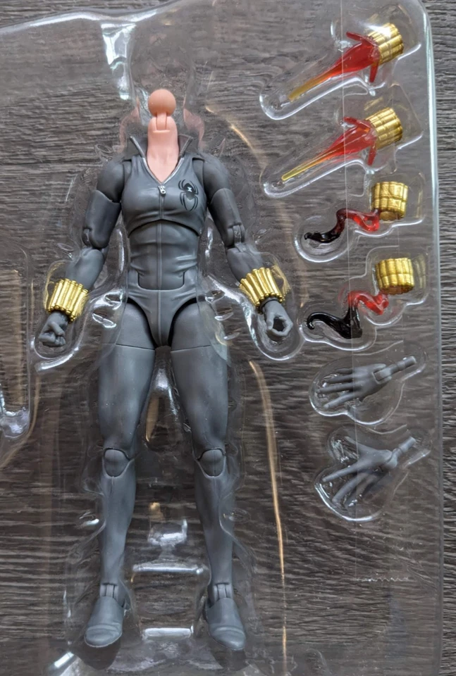 Marvel Legends CUERPO DE VIUDA NEGRA Forraje Personalizado (Mini Figura de Cómic Traje Gris 2025 Foto 1 de 1