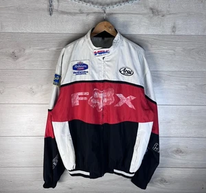 Vintage men's motorcycle jacket Fox size Xxl made in USA Hounda Subaru y2k - Picture 1 of 20