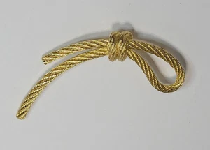 Christian Dior Rope w/ Knot Brooch gold tone - Picture 1 of 5