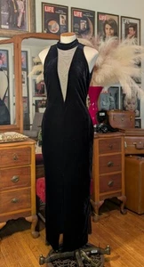 Stunning Vintage Fredericks Of Hollywood Dress With Sheer Cut Out - Picture 1 of 9