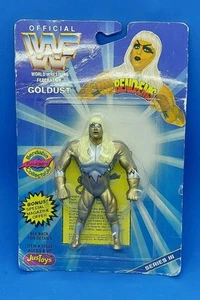 Vintage 1996 WWF WWE Bendems Gold Dust Dustin Rhodes Figur Neu Titan Sports - Bild 1 von 8