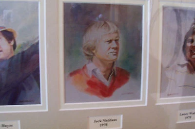  PINTURAS ARTÍSTICAS GOLFISTAS NICKLAUS JUGADOR HAYES WADKINS TRVINO FLOYD CLUB GOLFS Foto 1 de 4