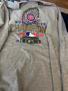 Men's 3XL Tall Chicago Cubs Long Sleeve 2016 World Series T-Shirt - Picture 1 of 6