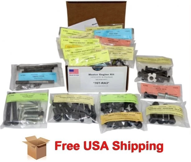 Fits 1966-67 Ford Fairlane 427 Concourse AMK Master Engine Bolt Kit 145 pcs  — 第 1/1 张图片