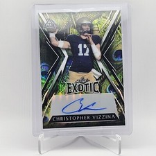 Christopher Vizzina 2023 Leaf Exotic Crystal Peacock RC Auto SP 1/10 Rookie