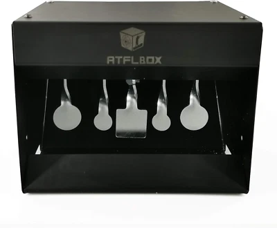 Pellet Gun Target Trap Resets with Center Shot, Metal Airgun Rifle Bullet Trap S - Image 1 of 4