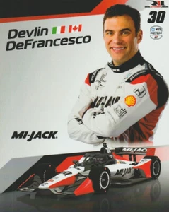 2025 DeFrancesco Mi-Jack Honda Dallara Indy Car Hero Card - Bild 1 von 2