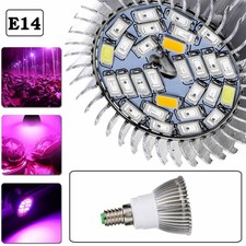 NEW E14 5730SMD 28Led Full Spectrum Greenhouse Hydroponic Grow Plant Light #ur