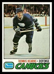 1977 Topps #175 Dennis Kearns Vancouver Canucks  Hockey card