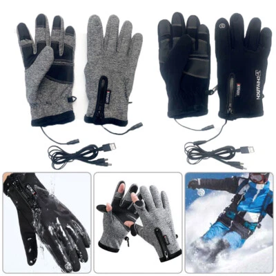 MARKENLOS USB Elektrische Beheizte Handschuhe Winter Warme Touchscreen Fahrrad Radfahren