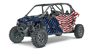 2020+ Polaris RZR Pro XP 4 Ultimate Design A-Flag Decal Graphic Kit Wraps 4 Door - Foto 1 di 4