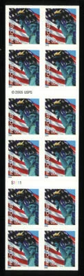 US #3973a 3973 ($7.80) Flag/Sennett Convertible Booklet NH MNH Pl. S1111 - Image 1 of 2