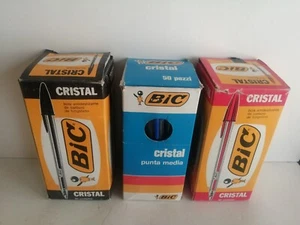 SCATOLA 50 VECCHIA PENNA CRISTAL CAPPUCCIO CHIUSO BIC ANNI '70 - Imagen 1 de 6