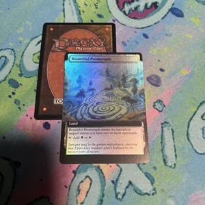 Bountiful Promenade Full Art Mtg Play Test Card Battle Land - Picture 1 of 2