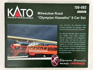 Kato N 106-082 Milwaukee Road Olympian Hiawatha Autopass. SET MIT DISPLAY UNITRACK - Bild 1 von 13