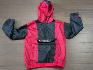 Vintage NBA Chicago Bulls Quarter Zip Wind Breaker Size Small Men’s - Picture 1 of 6