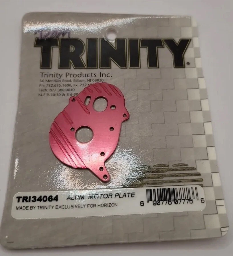 Trinity Milled Motor Plate Red Anodized Aluminum Team Losi Mini T 1.0 1 TRI34064 - Image 1 of 1